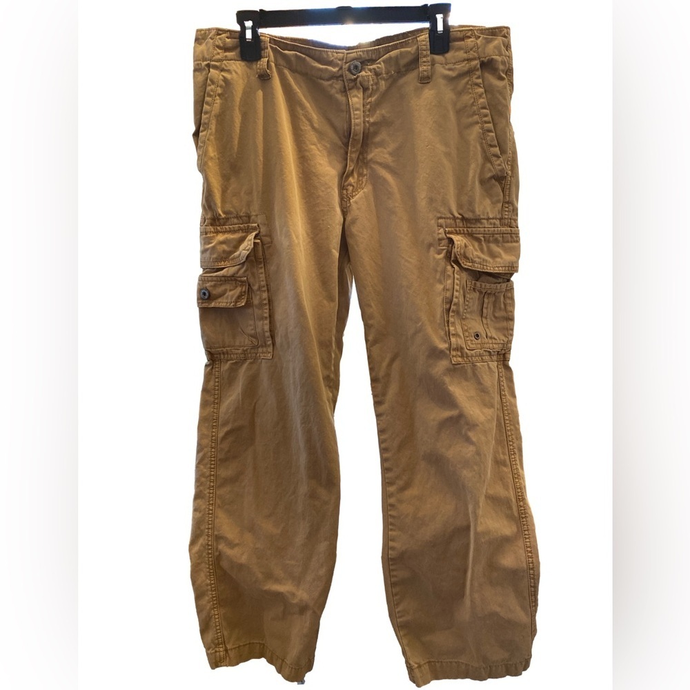 Men's Iron Co. Cargo Pants, Size 36/30, Khaki